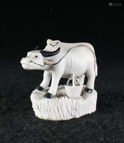 CHINESE REPUBLIC PERIOD PORCELAIN BUFFALO