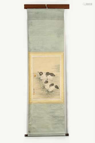 CHINESE SCROLL PAINTING, CAO KEJIA