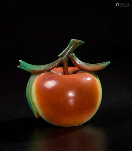 CHINESE APPLE SHAPE PORCELAIN WATER DROP