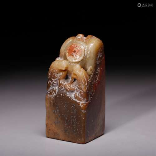 CHINESE QING DYNASTY SOAPSTONE SEAL