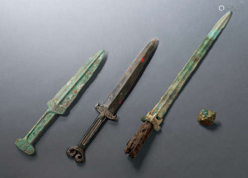 汉、战国 青铜剑