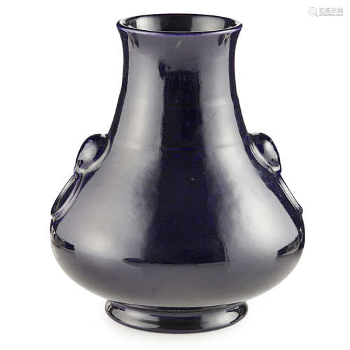 AUBERGINE-GLAZED VASE, HU