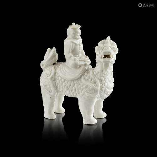 BLANC-DE-CHINE FIGURAL GROUP,LATE MING/EARLY QING DYNASTY, 17TH CENTURY