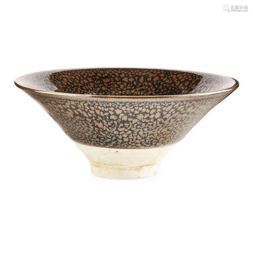 BLACK-GLAZED 'OIL SPOT' TEA BOWL