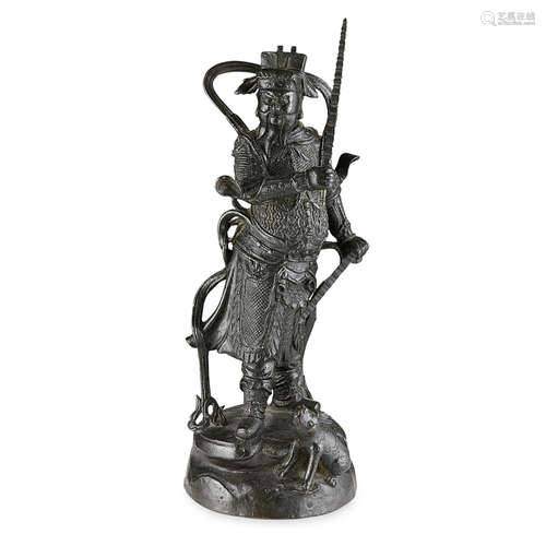 BRONZE FIGURE OF LI JING