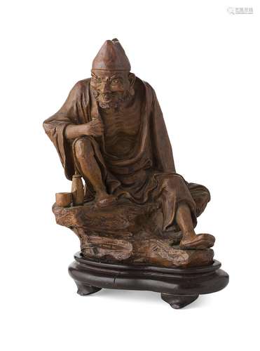 STONEWARE FIGURE OF JI GONG