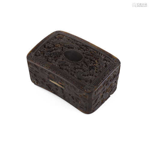 TORTOISESHELL SNUFF BOX,QING DYNASTY, 19TH CENTURY