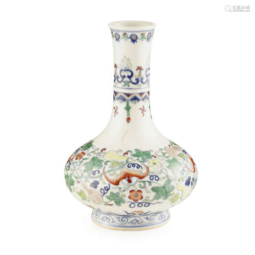 DOUCAI BOTTLE VASE