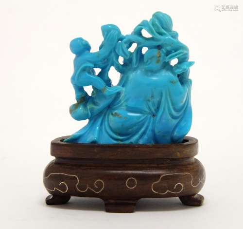 Chinese Turquoise Stone Carving