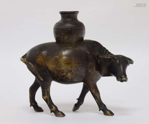 Chinese Bronze Water Buffalo Incenser