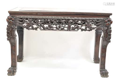 Chinese Extra Large Rosewood Table