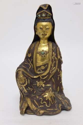 Chinese Bronze Kwan-Yin