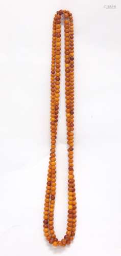 Chinse Extra long Amber Necklace 2