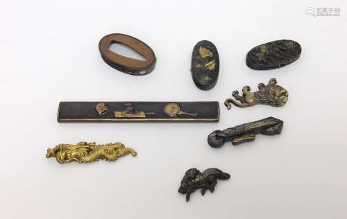 Gourp of Japanese Bronze Objects