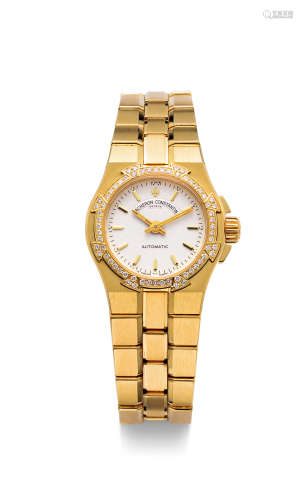 江诗丹顿　黄金镶钻石女士链带自动上弦腕表，「Overseas」，年份约2000，附原厂表盒