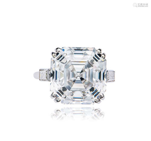 卡地亚设计 11.03克拉D色Type IIa钻石戒指，净度内部无瑕