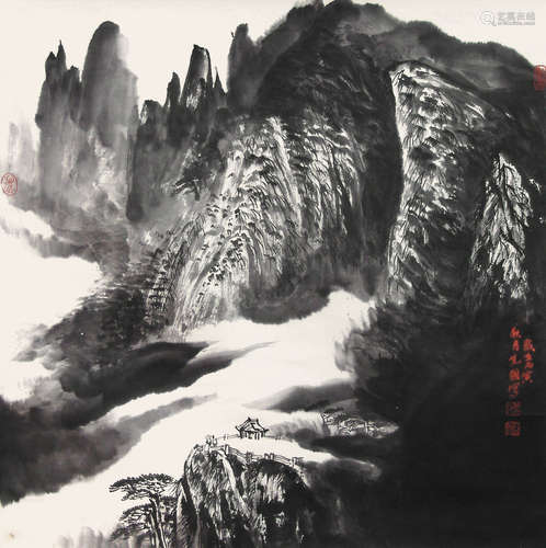 山水 曾先国（b.1956-） 纸本 立轴