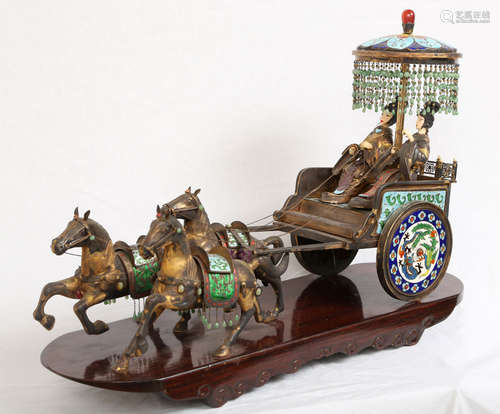 Miniature Sterling Ceremonial Carriage