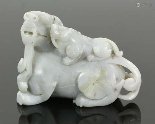 Carved Jade Foo Dog