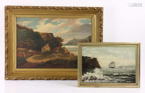 Lot of Two 19th C. Oil Paintings