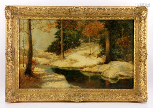 Winter Landscape, Oil on Canvas Board