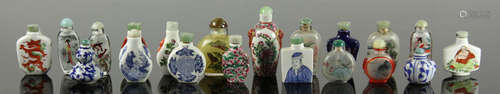 Group of Twenty Chinese Snuff Bottles