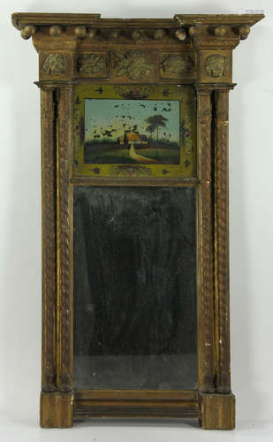 Late 18th/19th C. American Gilt Mirror