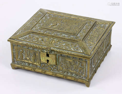 Late 19th C. English Bronze Document Box