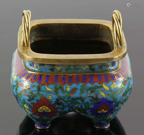 18th C. Chinese Cloisonne Censer