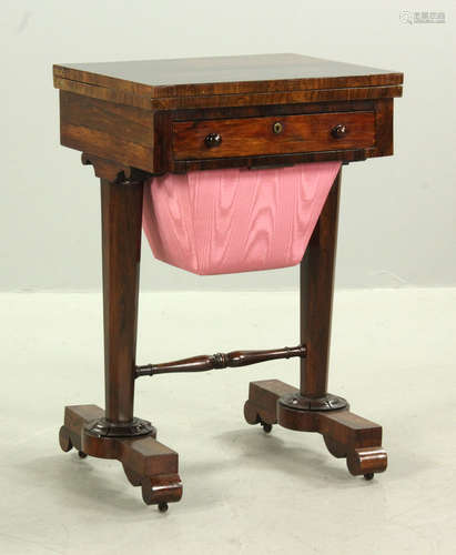 CA 1840 Rosewood Sewing/Game/Work Stand