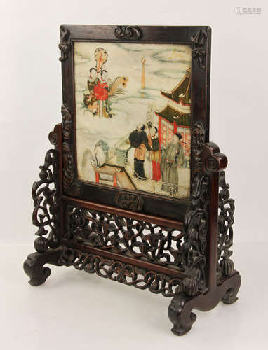 19th C. Chinese Table Screen