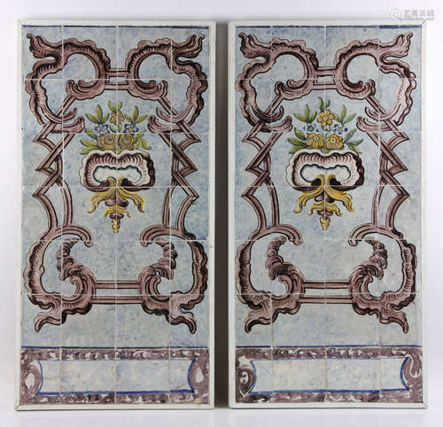 Two Sets of Portuguese Ceramic Tiles