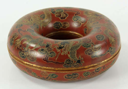 Gilt and Lacquered Necklace Box