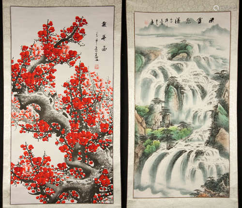 Two Chinese Scroll Paintings