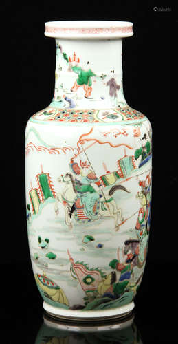 Chinese Famille Verte Porcelain Vase