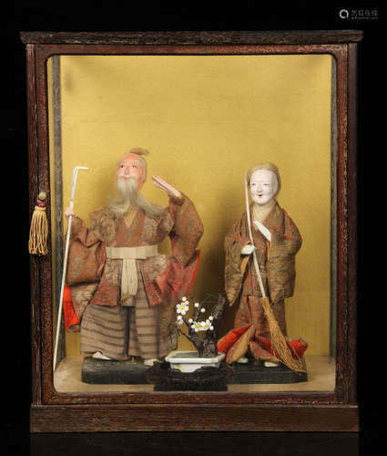 Two Japanese Takasago Dolls