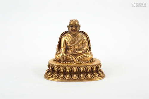 A Chinese Gilt Bronze Buddha