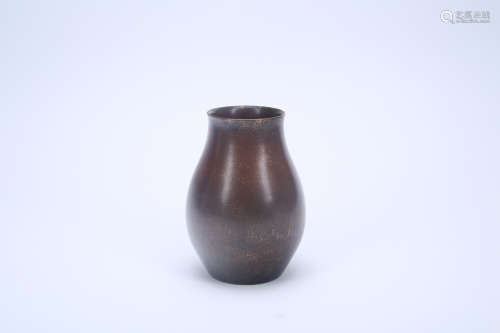 A Chinese Brown Glazed Porcelain Jar