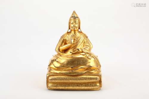 A Chinese Gilt Bronze Buddha