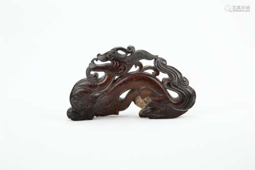 Chinese jade carving of dragon.