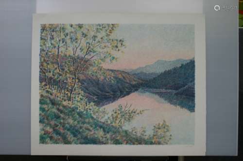 MIKE PEASE, Title: Sunrise, Limited Edition Lithograph