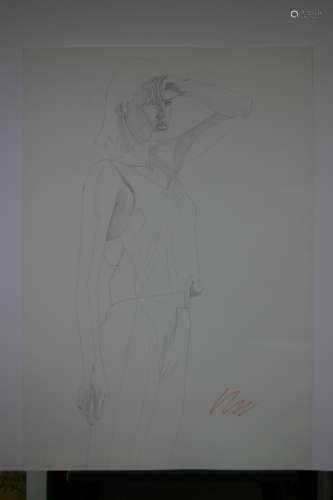 ROBERT BLUE, Untitled RBPS018, Original Pencil Sketch