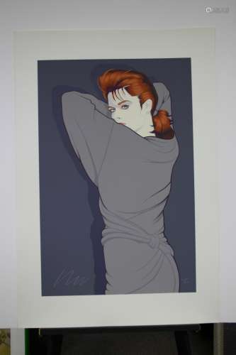 ROBERT BLUE, Title: Julia, Limited Edition Serigraph on