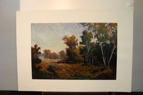 TIM JOHNSON, Title: Untitled-Forest, Original Painting