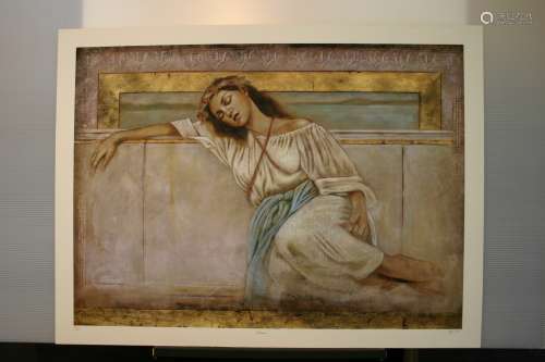 J.D. PARRISH, Title: Repose, Limited Edition Giclee on