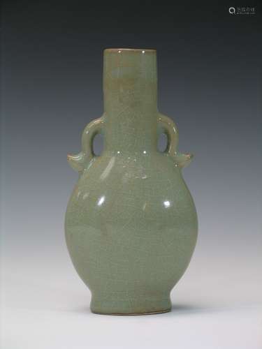 Chinese Celadon porcelain vase.