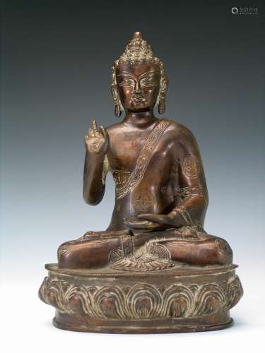 Chinese bronze buddha
