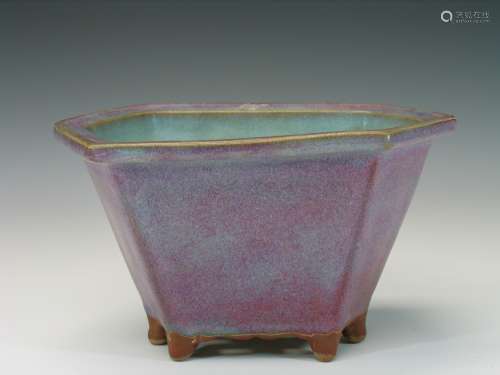 Chinese Jun Ware  Porcelain Planter.