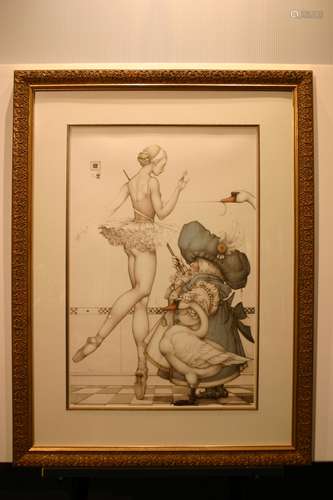 MICHAEL PARKES, Title: Ballet Mistress. Limited Edition