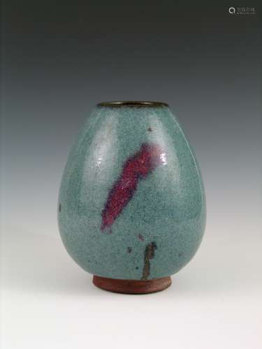 Chinese Jun ware porcelain jar.